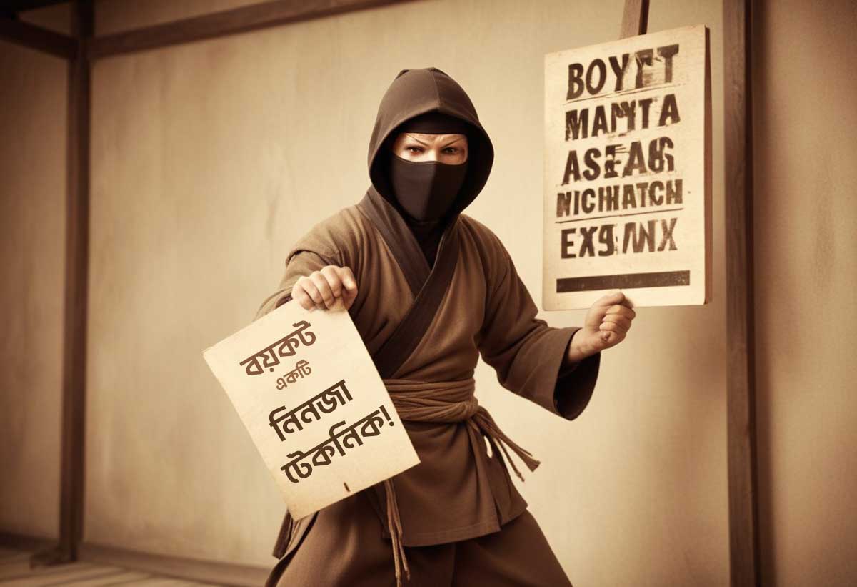 Boycott is a ninja technique